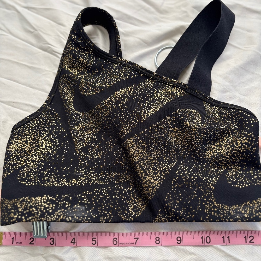 Nike Dri-FIT Metallic Gold Speckle Sports Bra